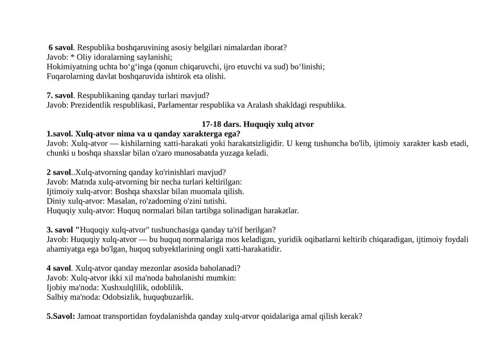 8- sinf Davlat va huquq asoslari darsligi (2024 -yil) Rahmonova Mohigul Farhodjon qizi 3