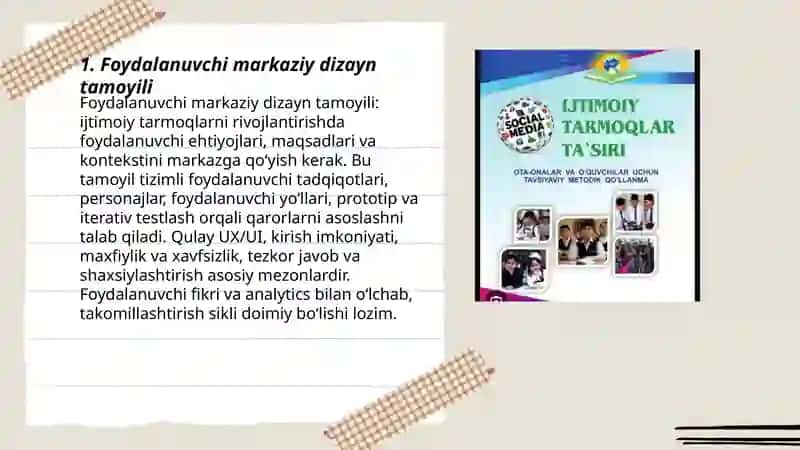 Foydalanuvchi markaziy dizayn tamoyili 3
