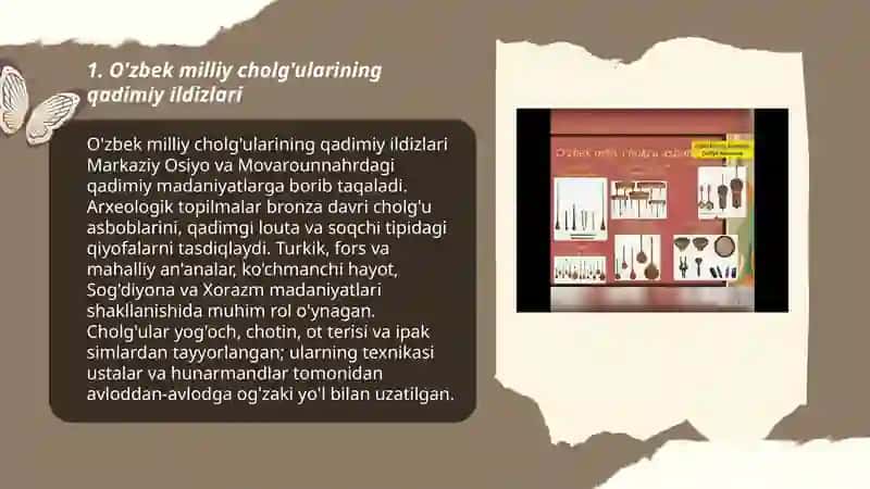 O'zbek milliy cholg'ularining qadimiy ildizlari 3