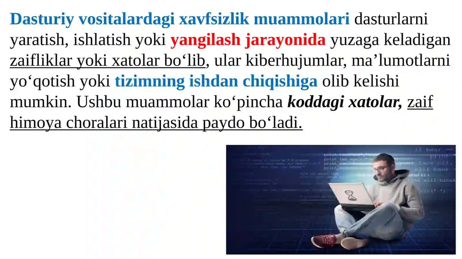Dasturiy vositalarda gixavfsizlik muammolari 3