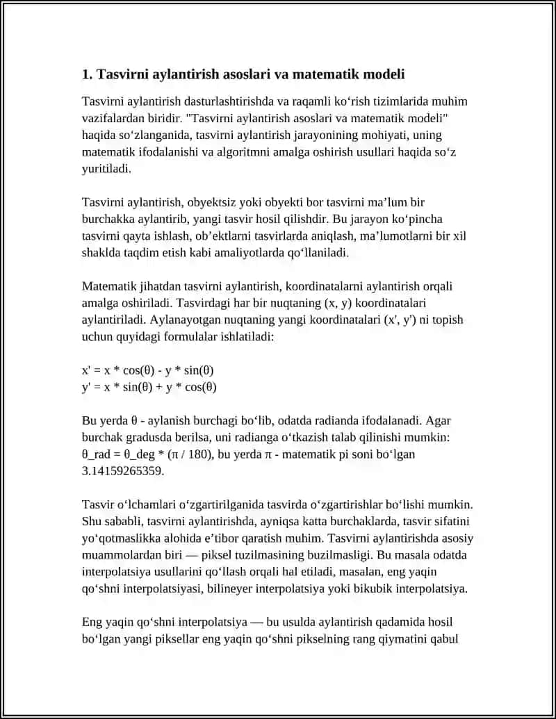 TASVIRNI AYLANTIRISH TESKARI OʻGIRISH TASVIR OʻLCHAMLARI 3