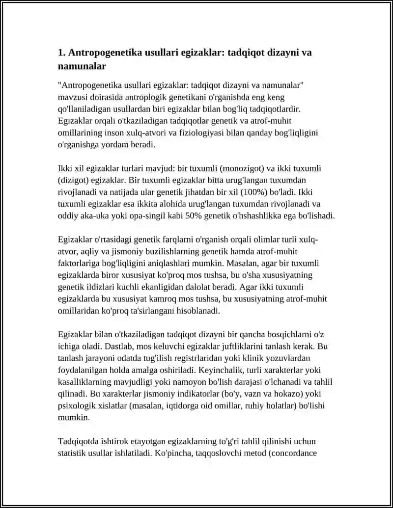 ANTROBOGENETIKA USULLARI EGIZAKLAR 3