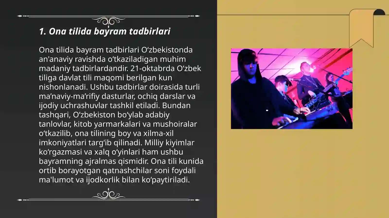 Ona tilida sinfdan tashqari ishlar 3