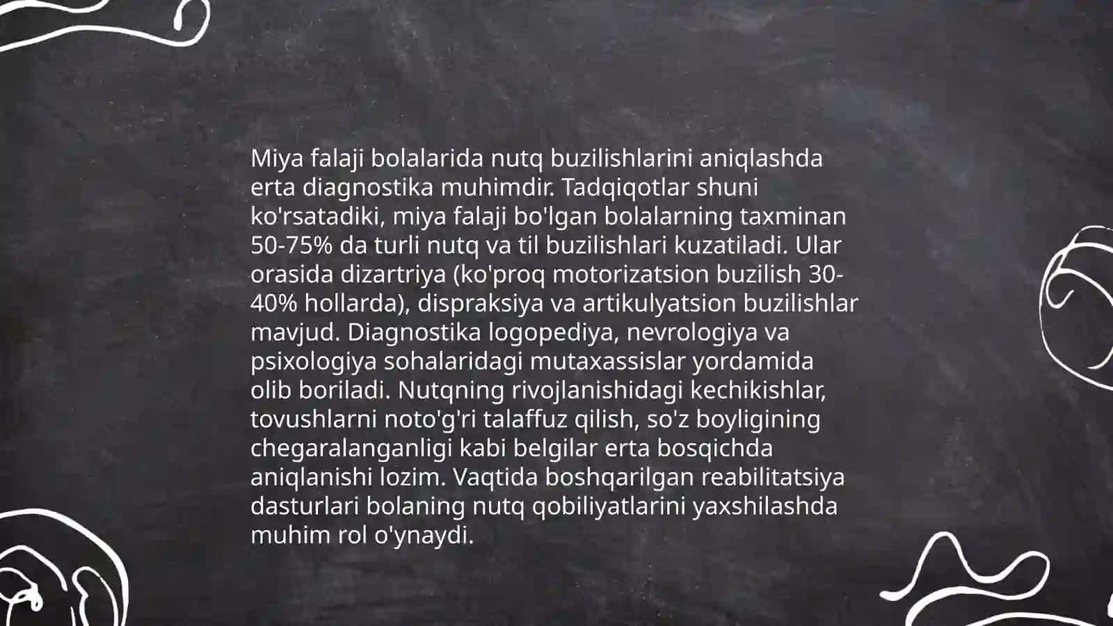 Miya falaji bòlgan bolalarda nutq buzilishlarini korreksiyalash usuli 3