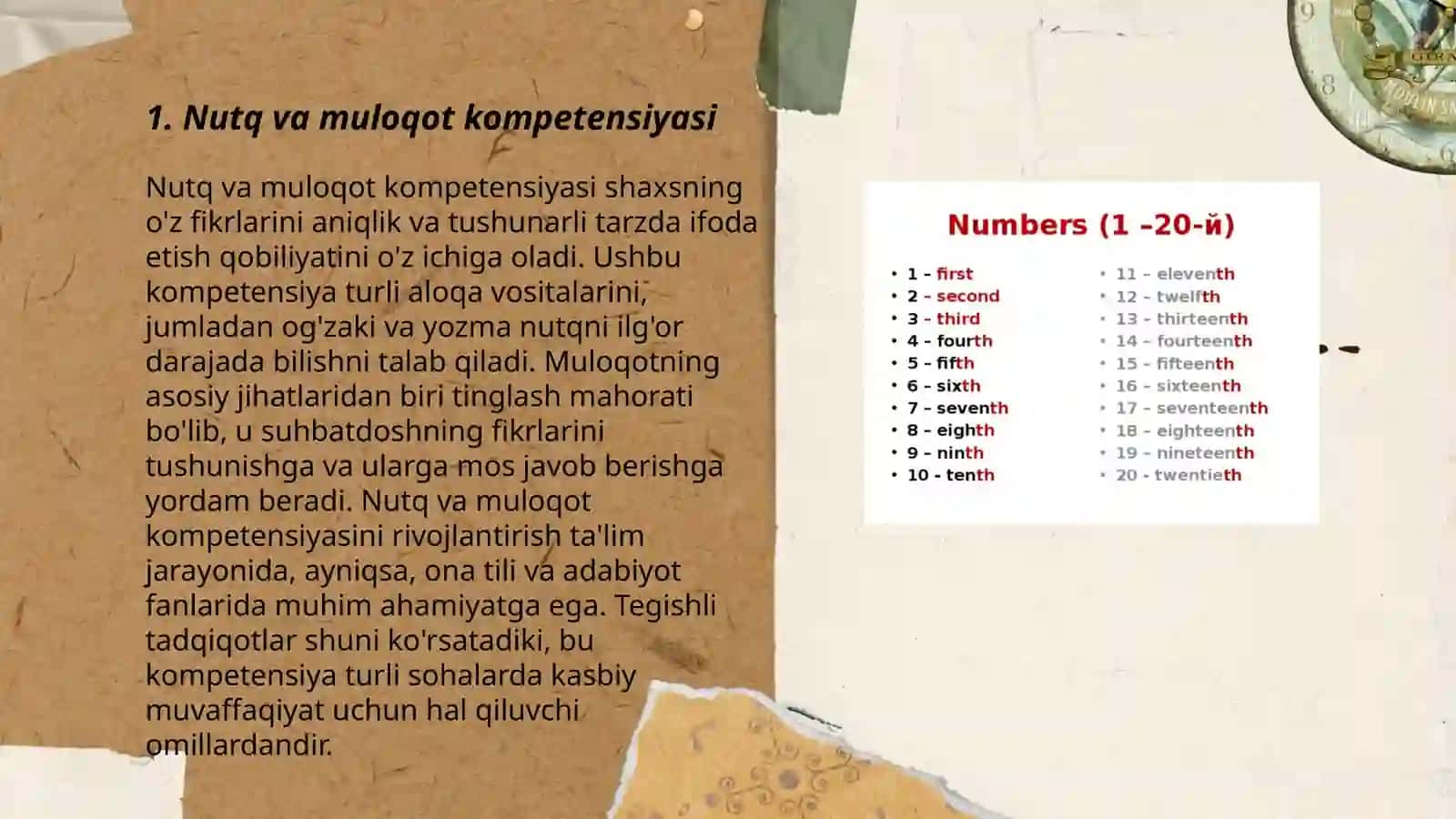 Nutq va muloqot kompetensiyasi 3