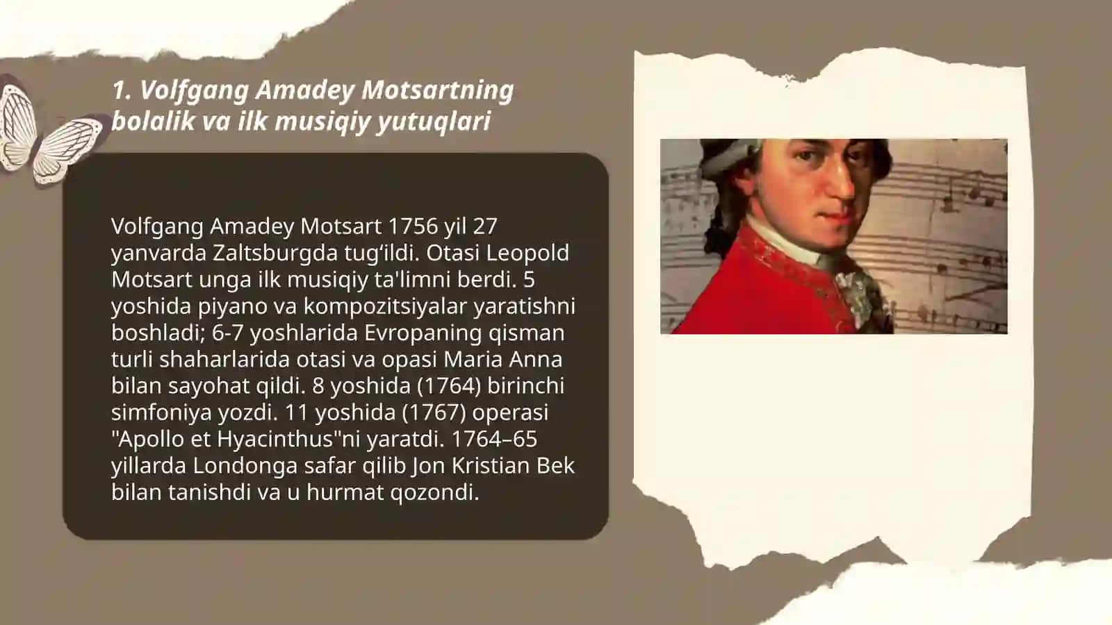 Volfgang Amadey Motsartning bolalik va ilk musiqiy yutuqlari 3