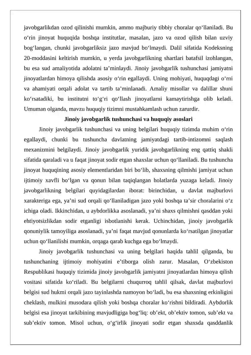 Jinoiy javobgarlik tushunchasi 3