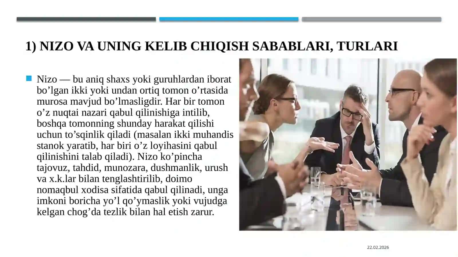 KORXONADA Nizo va stresslarni boshqarish 3