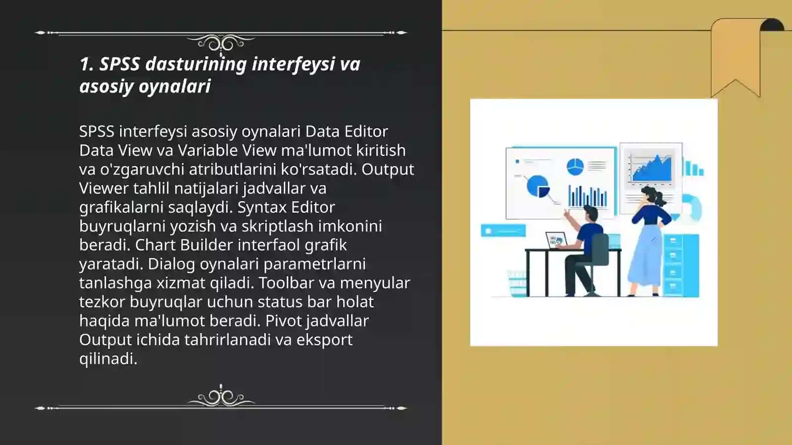 Statistik dastur paketlari- SPSS funksiyalari 3