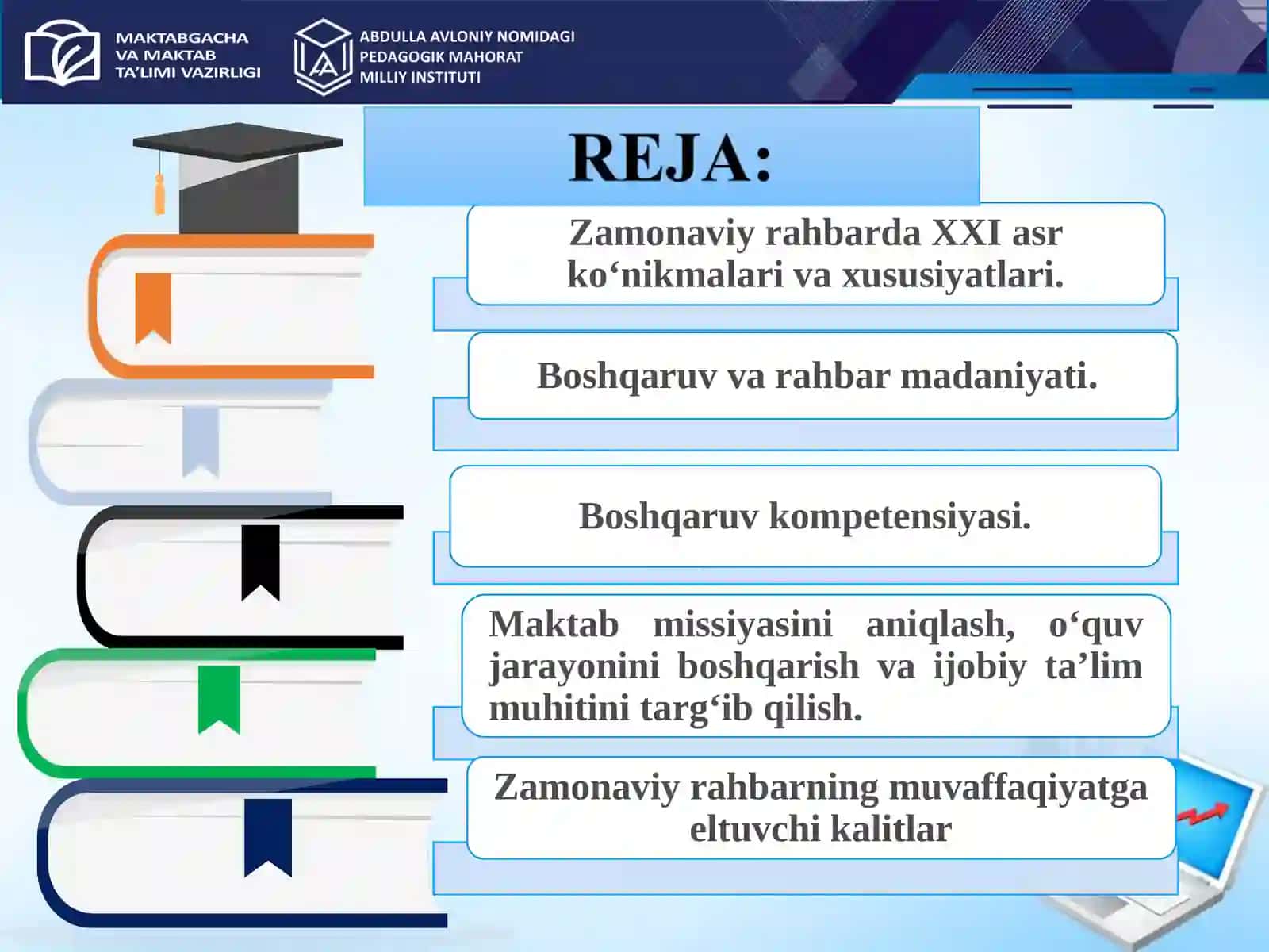 ZAMONAVIY RAHBARDA XXI ASR KO‘NIKMALARI VA XUSUSIYATLARINISHAKLLANTIRISH, TA’LIM MUASSASASINI SAMARALIBOSHQARISHDAGI AHAMIYATINI YORITISH 3