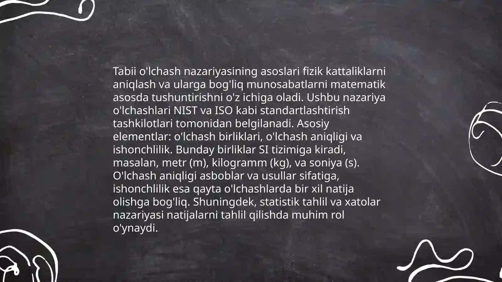 O'lchash nazariyasi 3