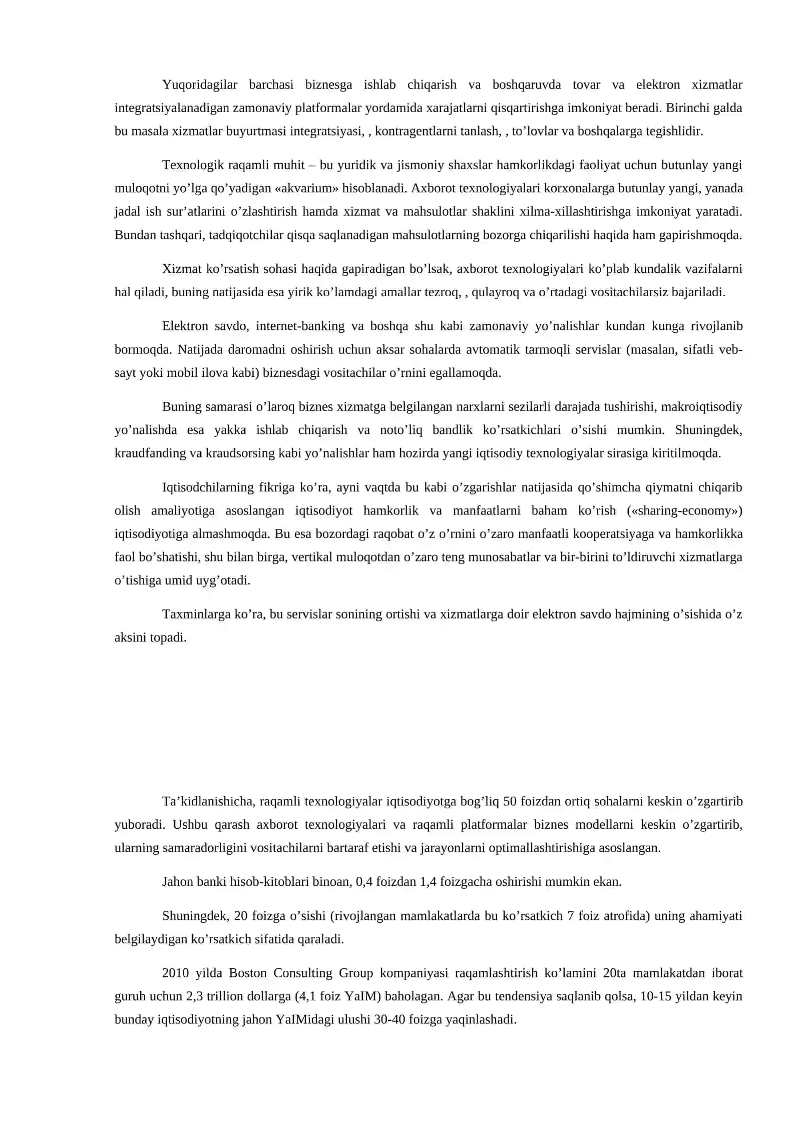 Raqamli iqtisodiyotni rivojlantirish xususiyatlari 3
