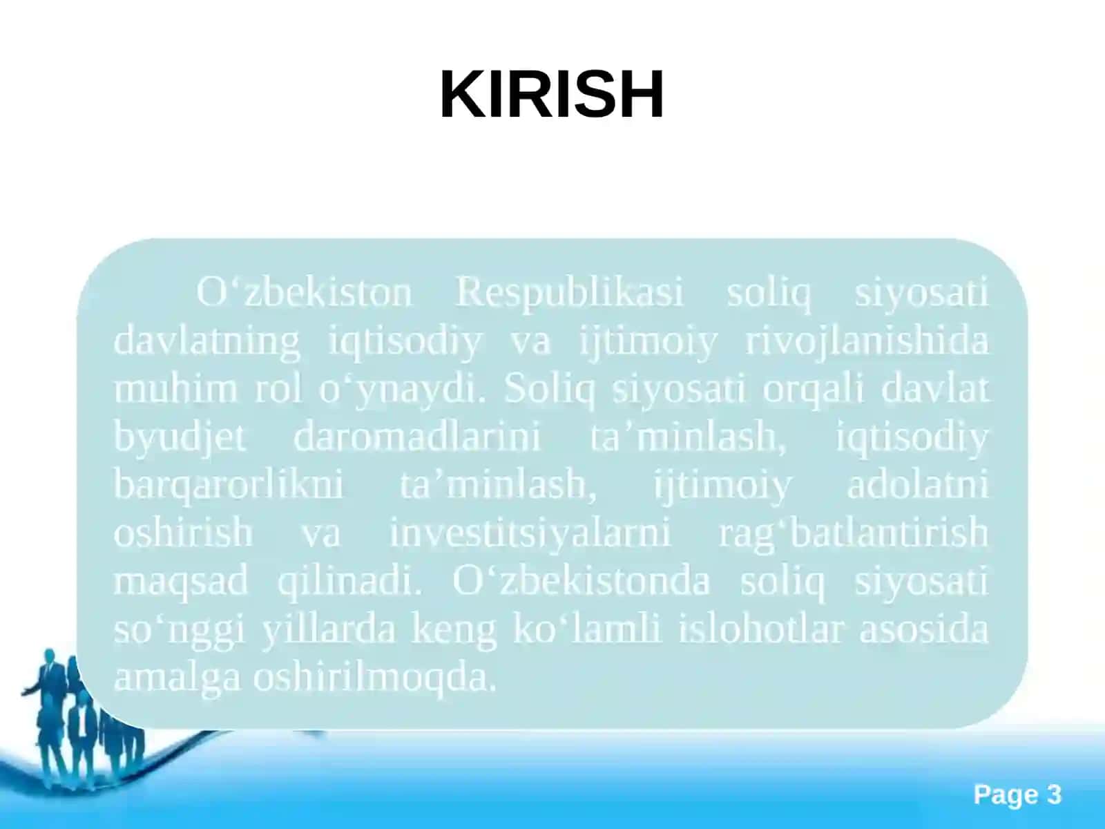 Soliqlar Tizimi Davlat Byudjeti Tizimi 3
