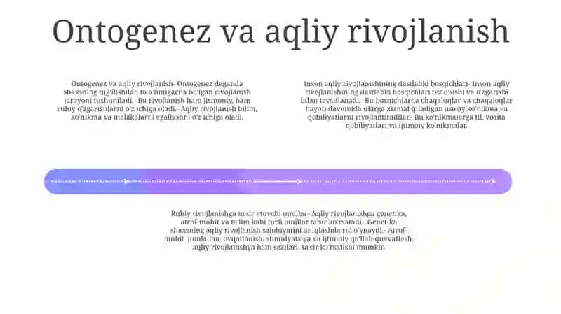 Ontogenizning Ilk Bosqichlarida Insonning Psixik Rivojlanishiga 3