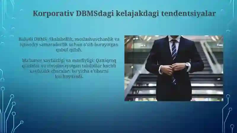 Korporativ ma'lumotlar bazasini boshqarish tizimlari 3