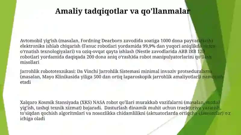 Robototexnik monipulyatorni dasturlash 3