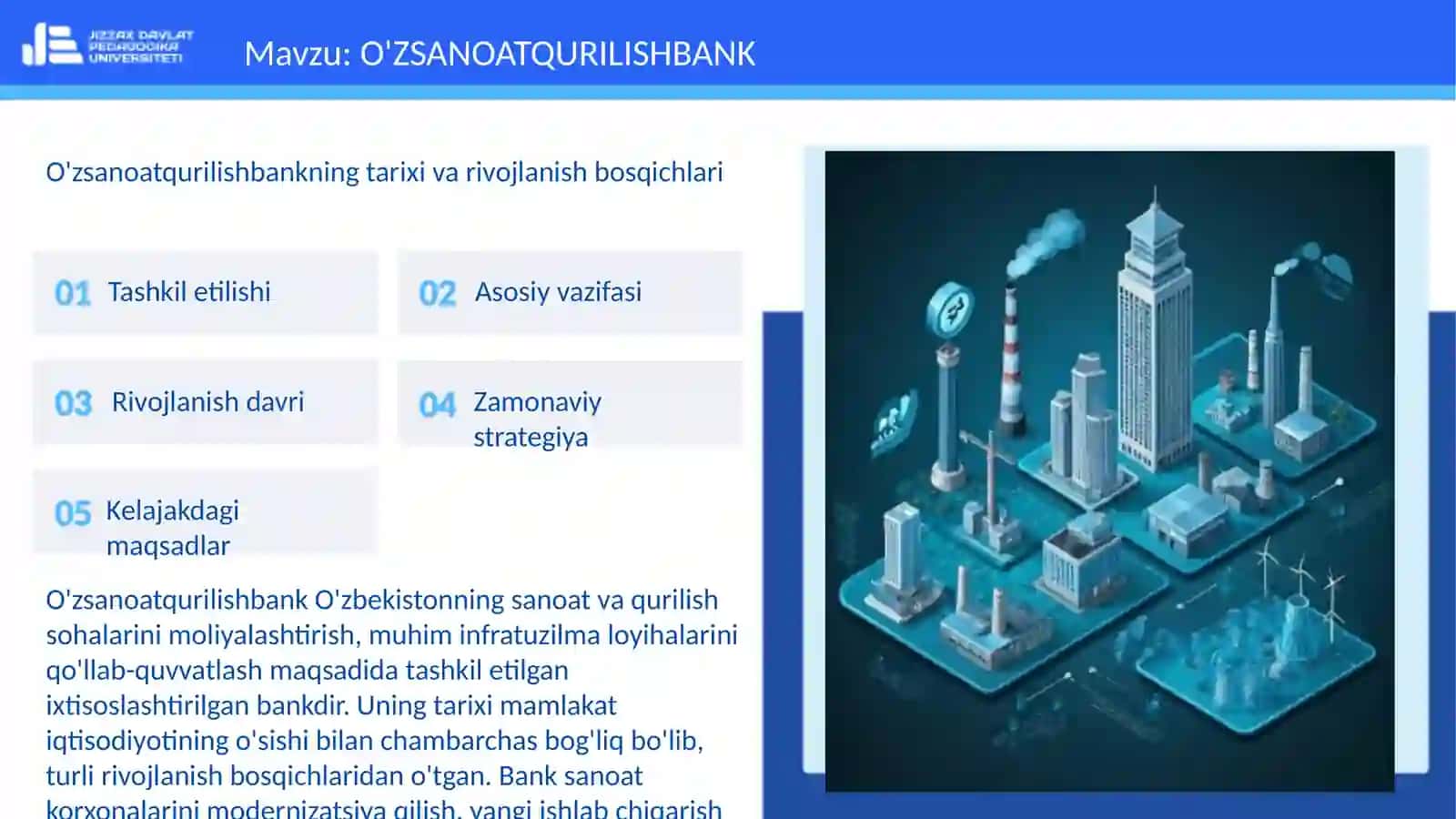 O'ZSANOATQURILISHBANK 3