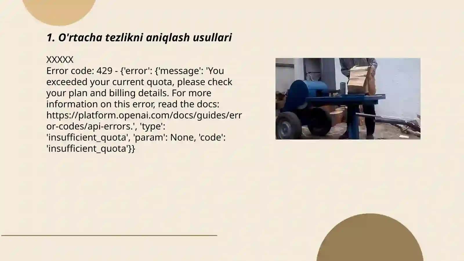 O'rtacha tezliklar 3
