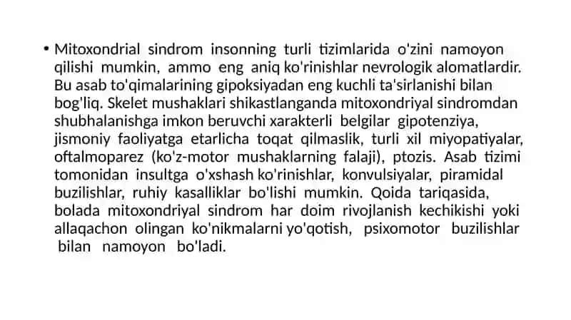 Mitoxondrialkasalliklar 3