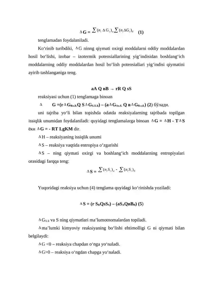 Kimyoviy texnologiyada fizik kimyoviy qonuniyatlar 3