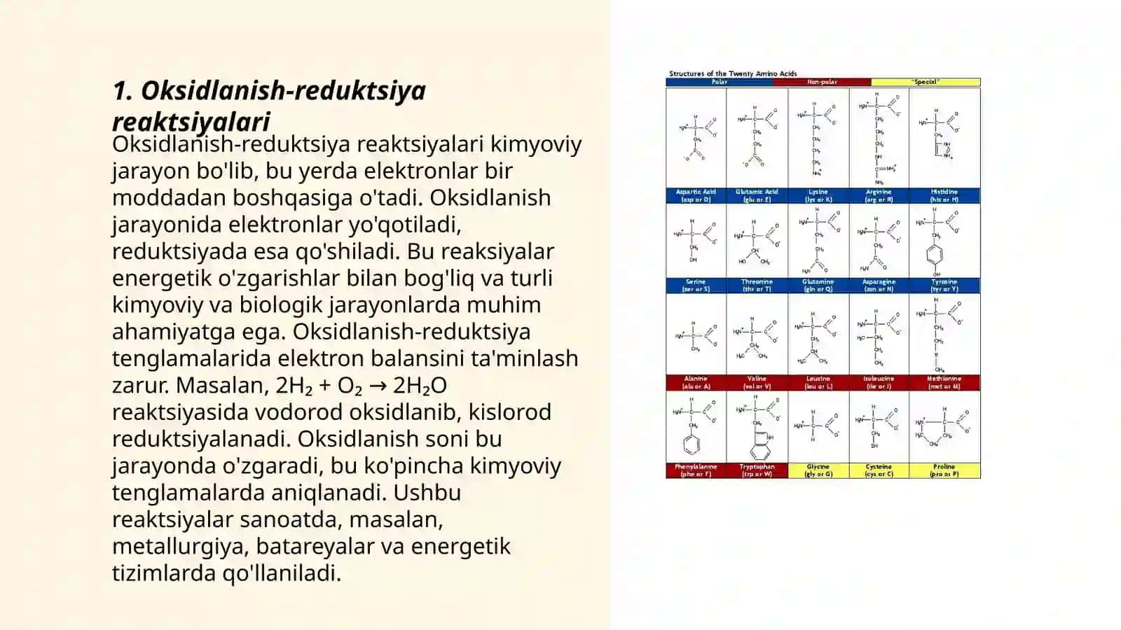 Oksidlanish - qaytarilish reyaksiyalarida yarim ion-elektron tenglamalar 3