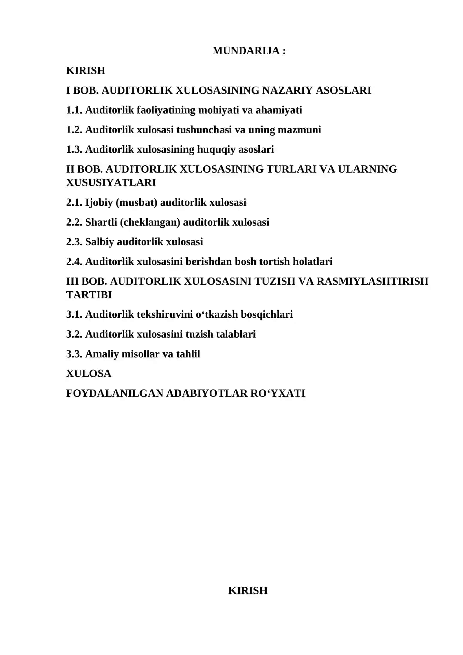 Auditorlik xulosasi va uning turlari 3