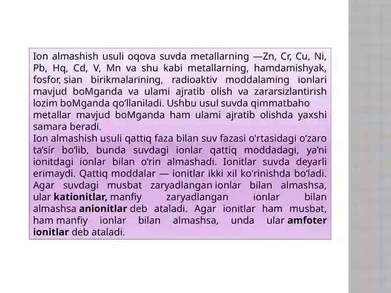 Ionalmashinish usuli haqida tushuncha 3