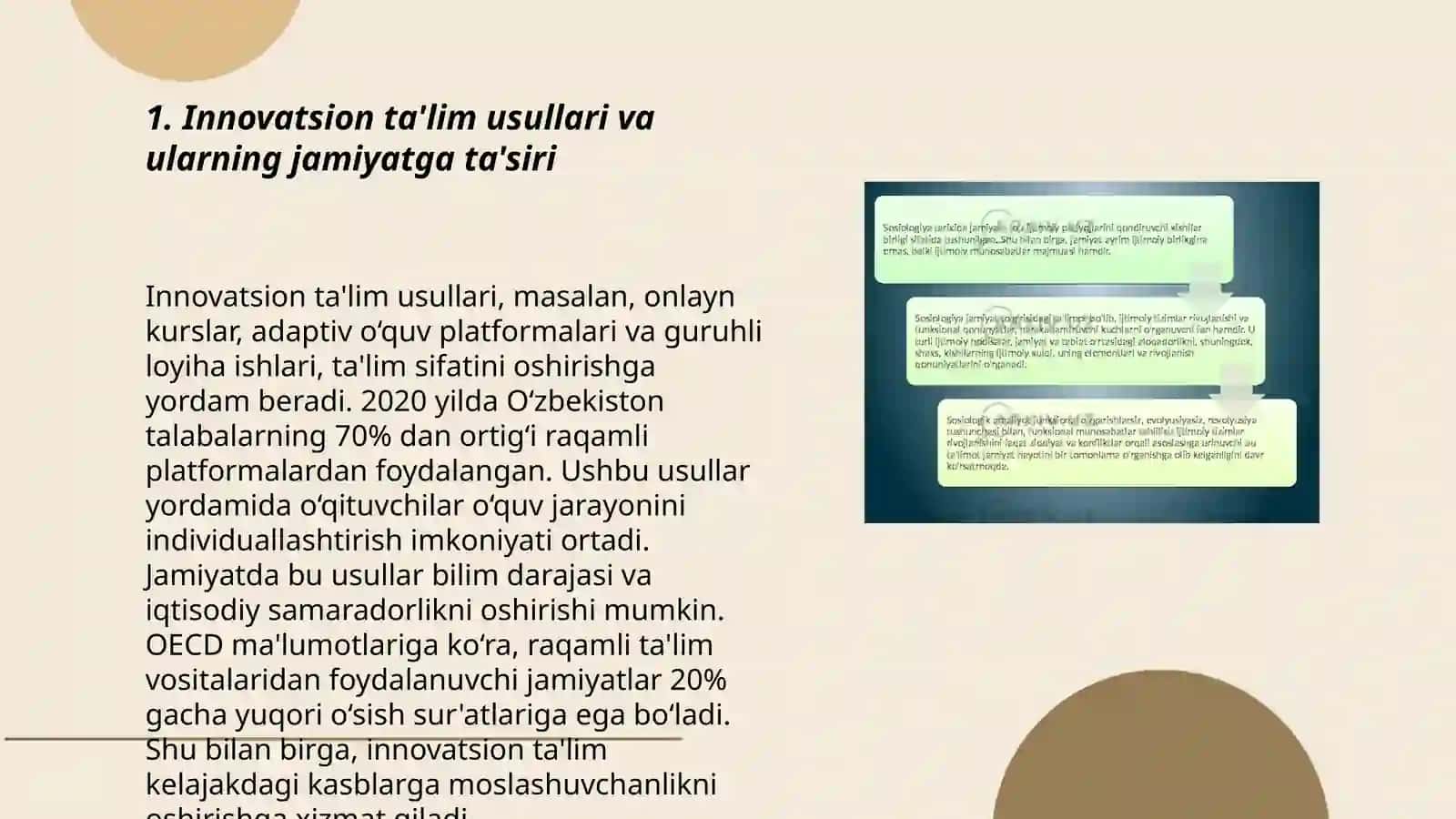 Innovatsiya va jamiyat. Pedagog va tarbiyachilarning innovatsiyalarga munosabati 3