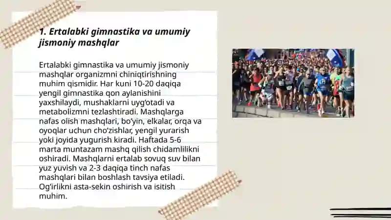 Organizmni chiniqtirish usulari 3