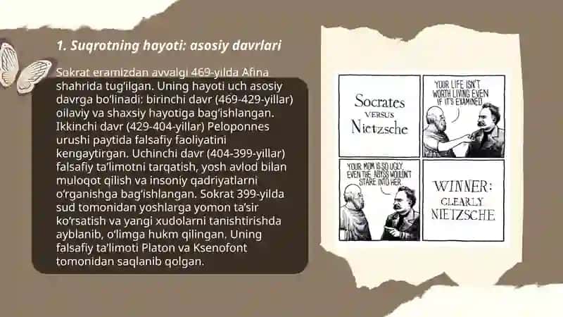 Suqrot hayoti va ijodi falsafiy qarashlari 3