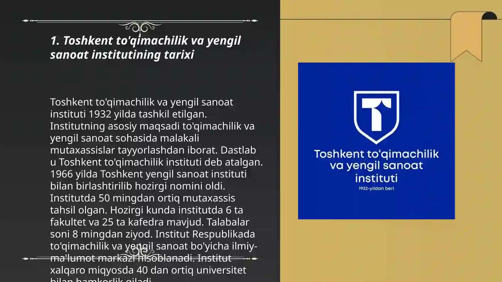 Toshkent tóqimachilik va yengil sanoat instituti 3