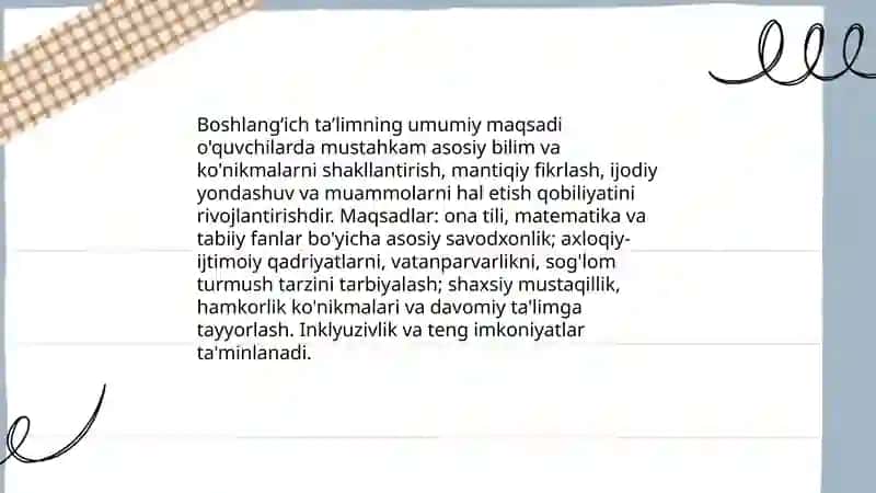 Boshlang'ich ta‘limning maqsad va vazifalari 3