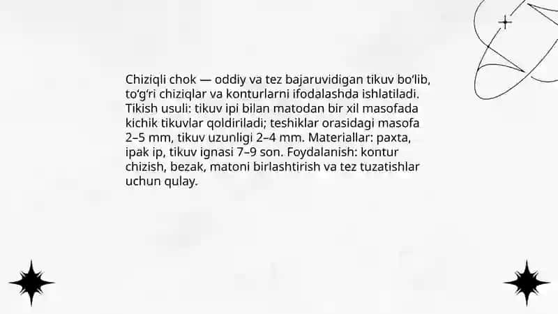 Kashta choklari turlarini oʻrganish 3