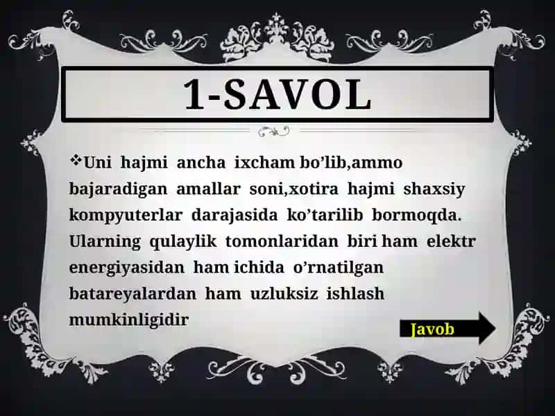Mantiqiy savollar to‘plami 3