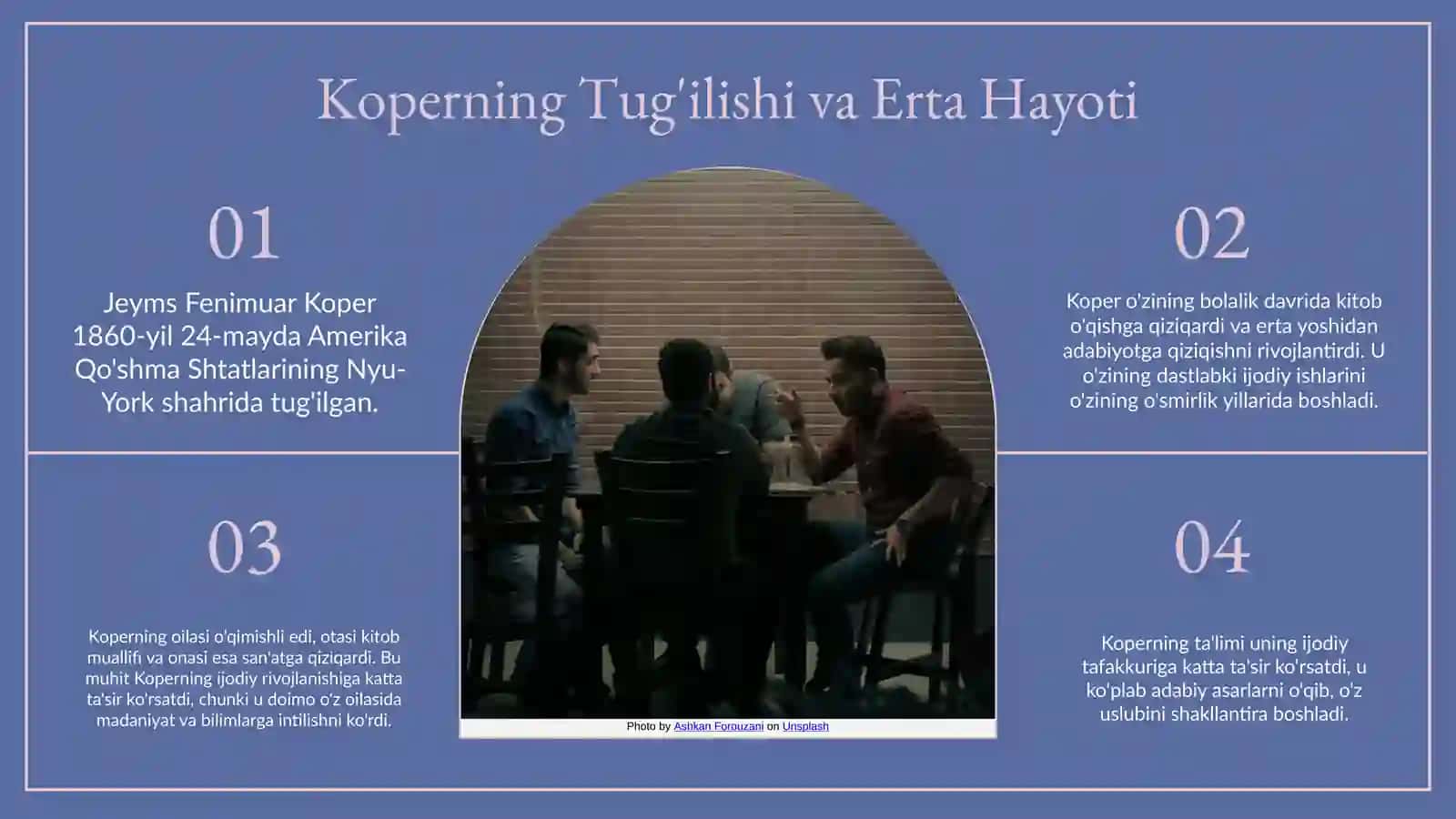 Jeyms Fenimuar Koperning hayoti va ijodi Izquvarromani haqida 3