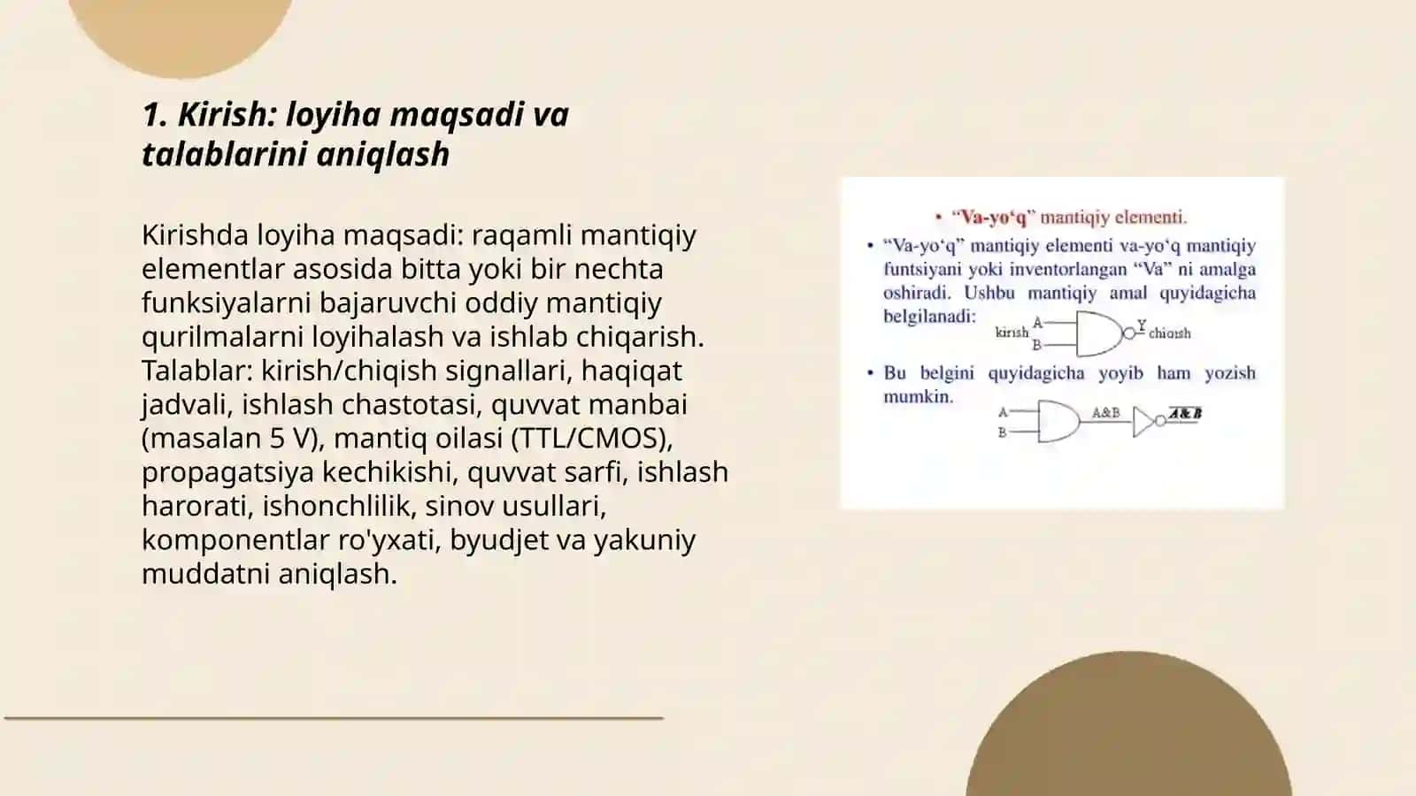 Kirish: loyiha maqsadi va talablarini aniqlash 3
