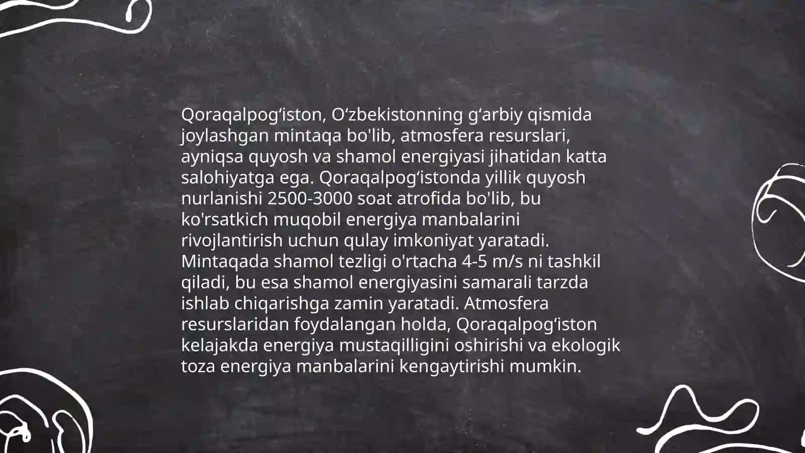 Qoraqalpogʻistonda atmosfera resurslarining oʻzgarishi mintaqaviy metostaciya maʼlumotlar va atmosfera havosining muhofaza qilish masalalari 3