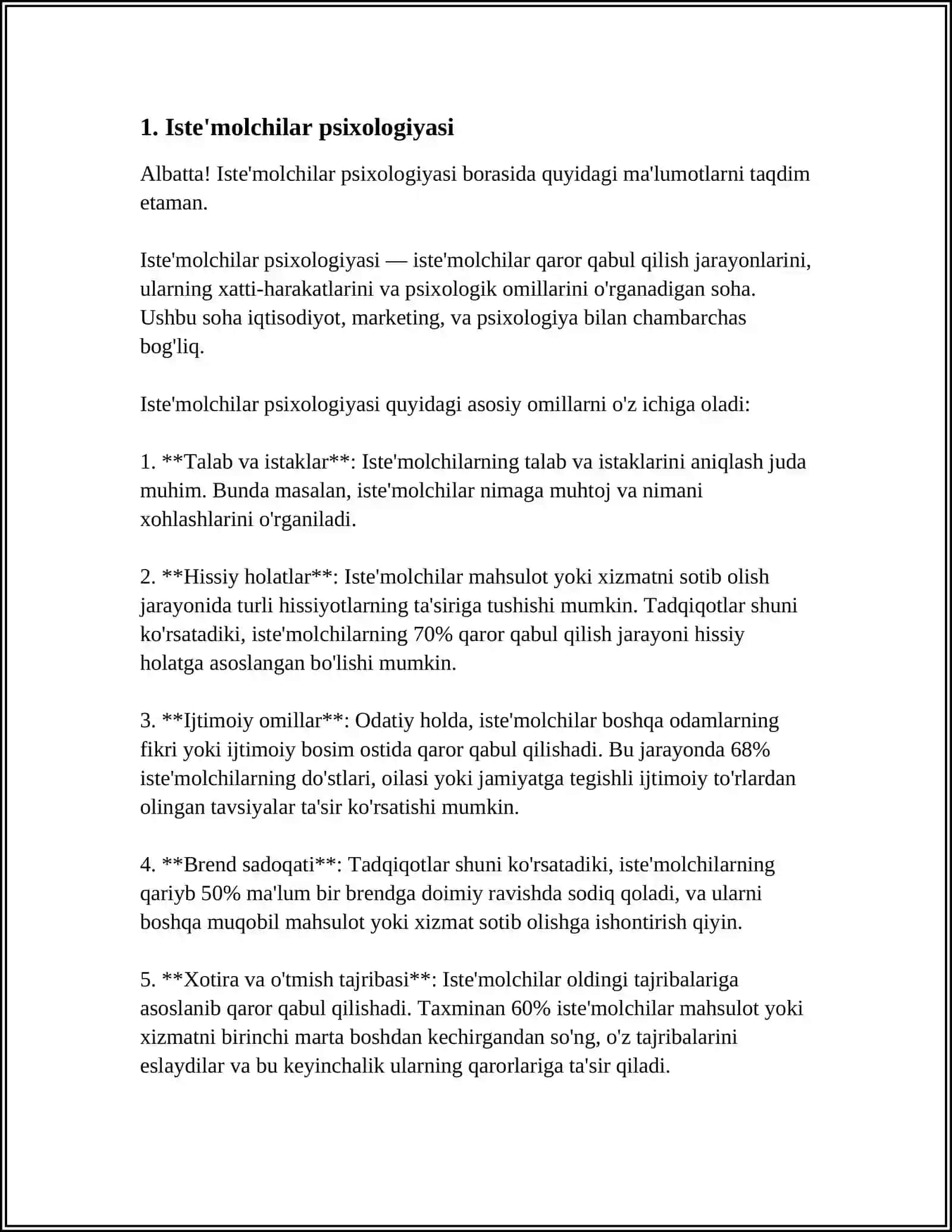 MENEJMENT VA MARKETING PSIXOLOGIYASI. SOTISHNI RAG'BATLANTIRISH 3