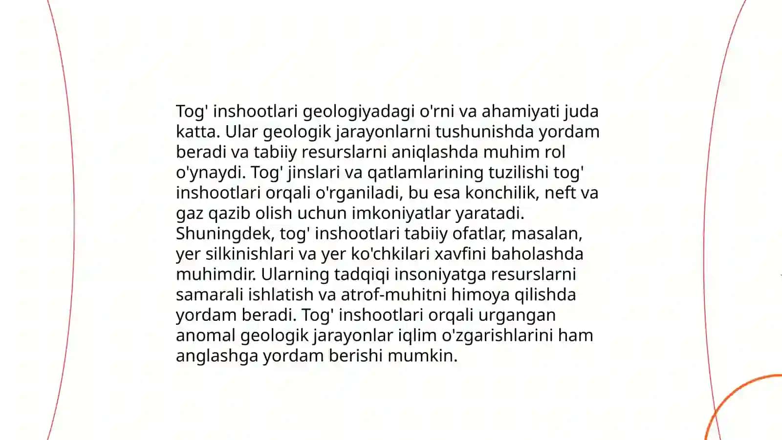 Tog’ inshootlarining geologiya-dagi ahamiyati 3