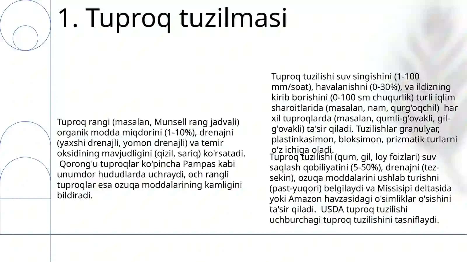 Tuproq va uning tabiiy xususiyatlari 3