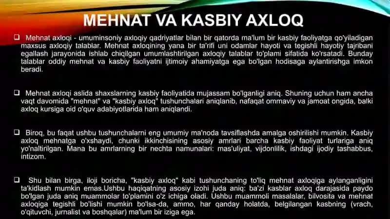 Kasb ,Kasbiy Faoliyat,Kasbiy Taraqqiyot 3