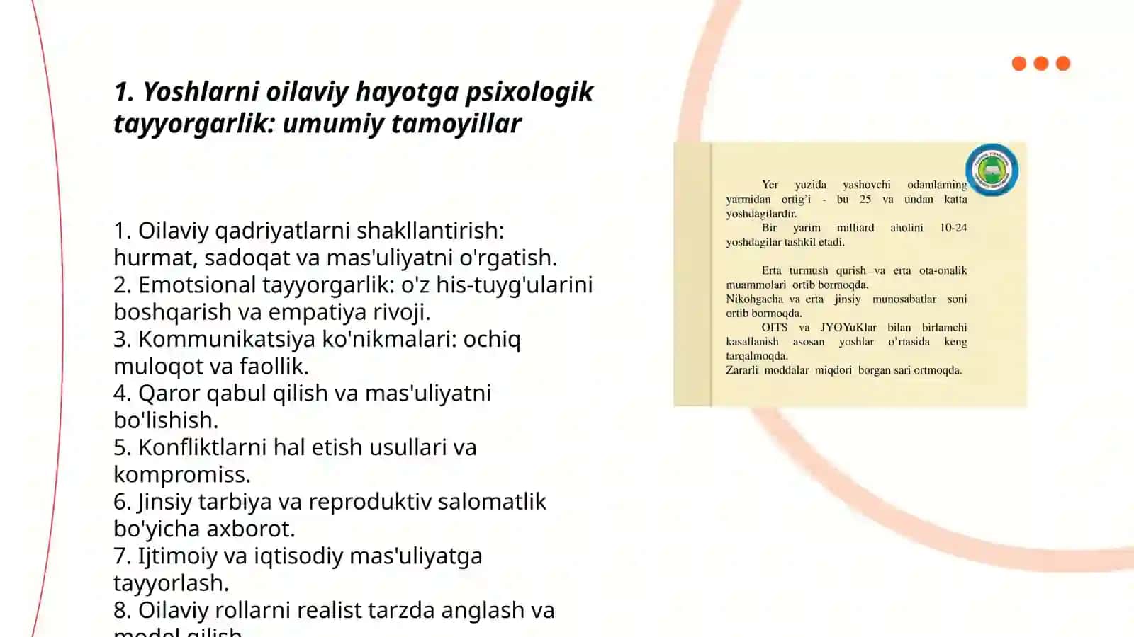 Yoshlarni oilaviy hayotga psixologik tayyorgarlik 3