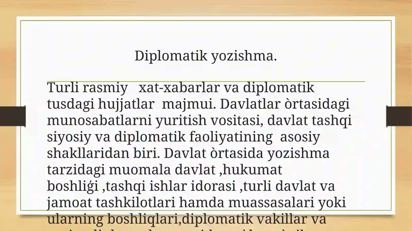 Diplomatik yozishmalar va ularning xususiyatlari 3