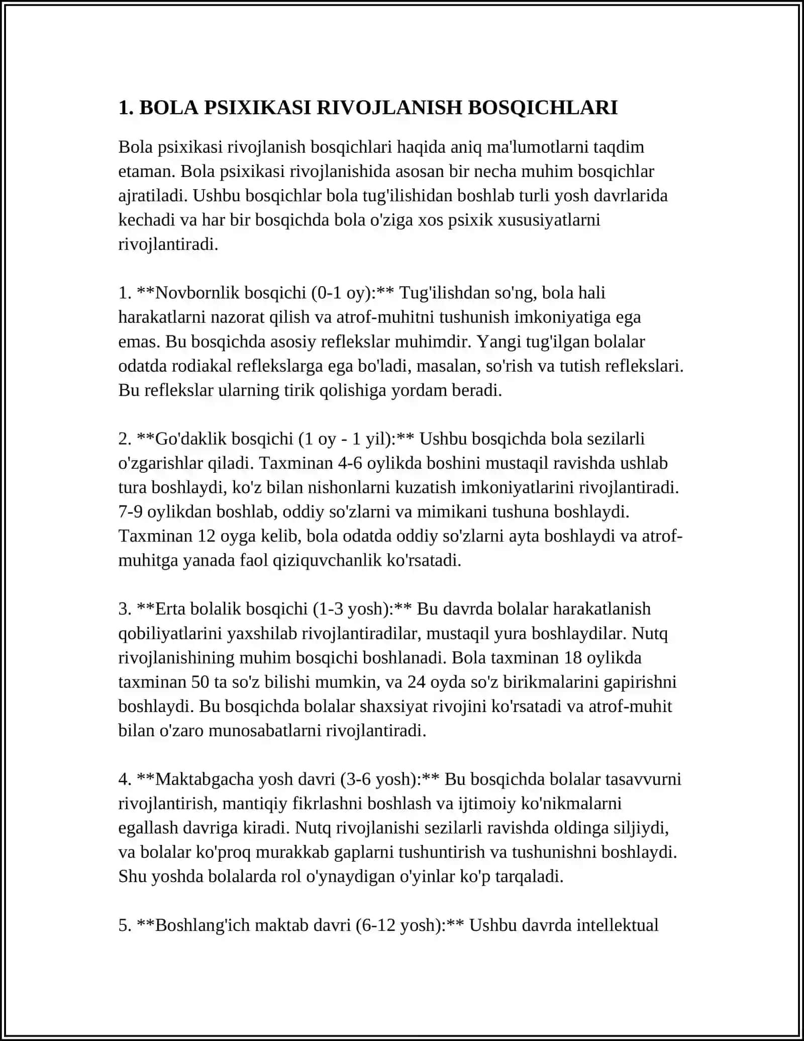 BOLA PSIXIKASINI O'RGANISH PRINTSIPLARI 3