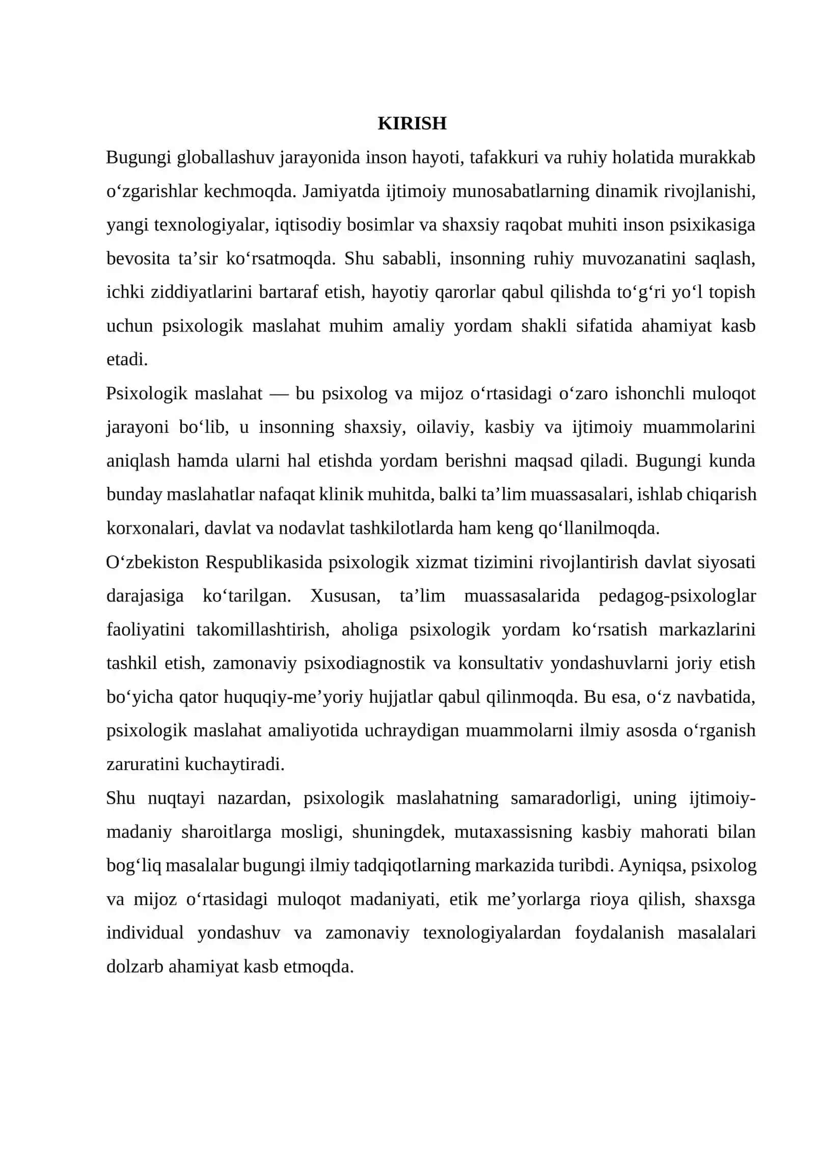 Psixologik maslahatning umumiy muammolari 3