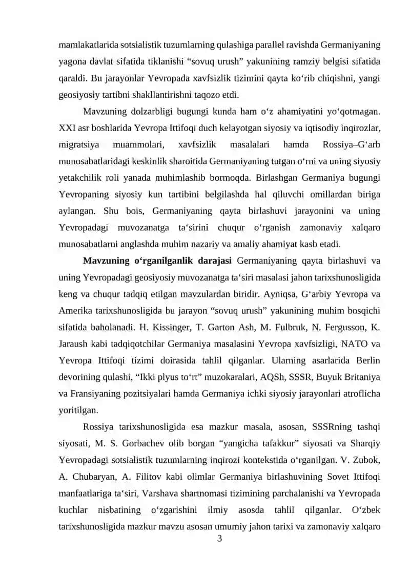 Germaniyaning qayta birlashuvi va Yevropadagi geosiyosiy muvozanat 3