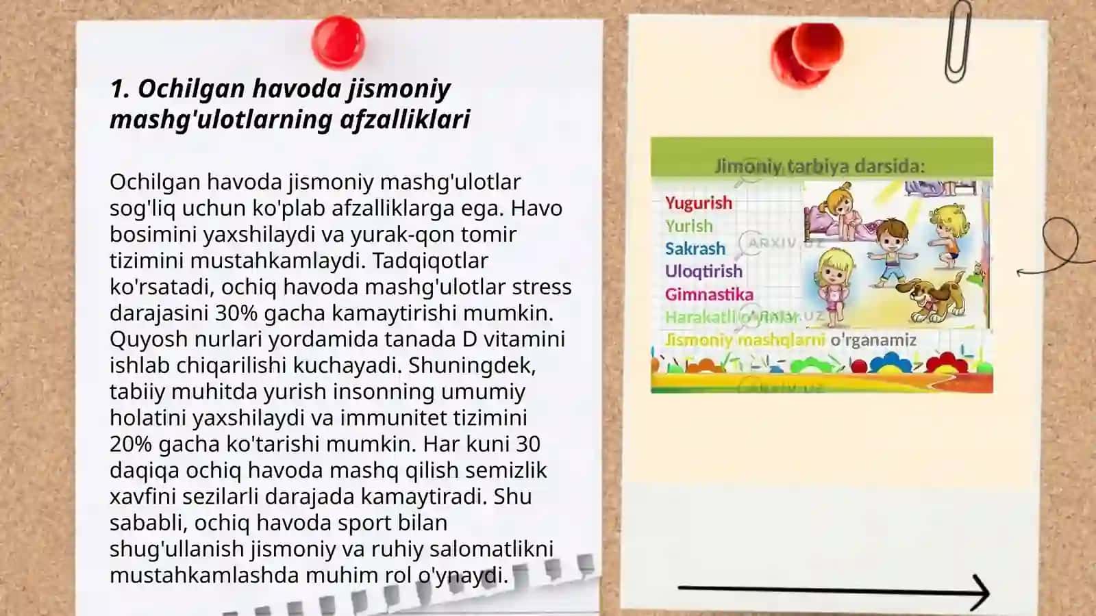 Ochilgan havoda jismoniy mashg'ulotlarning afzalliklari 3
