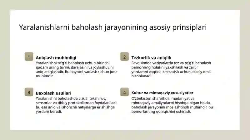 Shikastlangan bemorlarni parvarish qilish asoslari 3