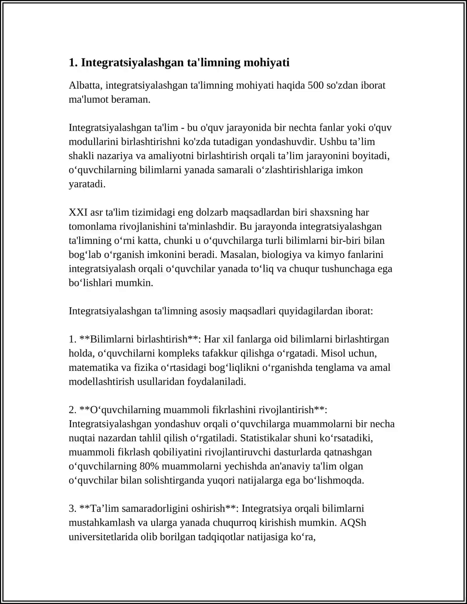 INTEGTARSIYALASHGAN TA'LIM 3