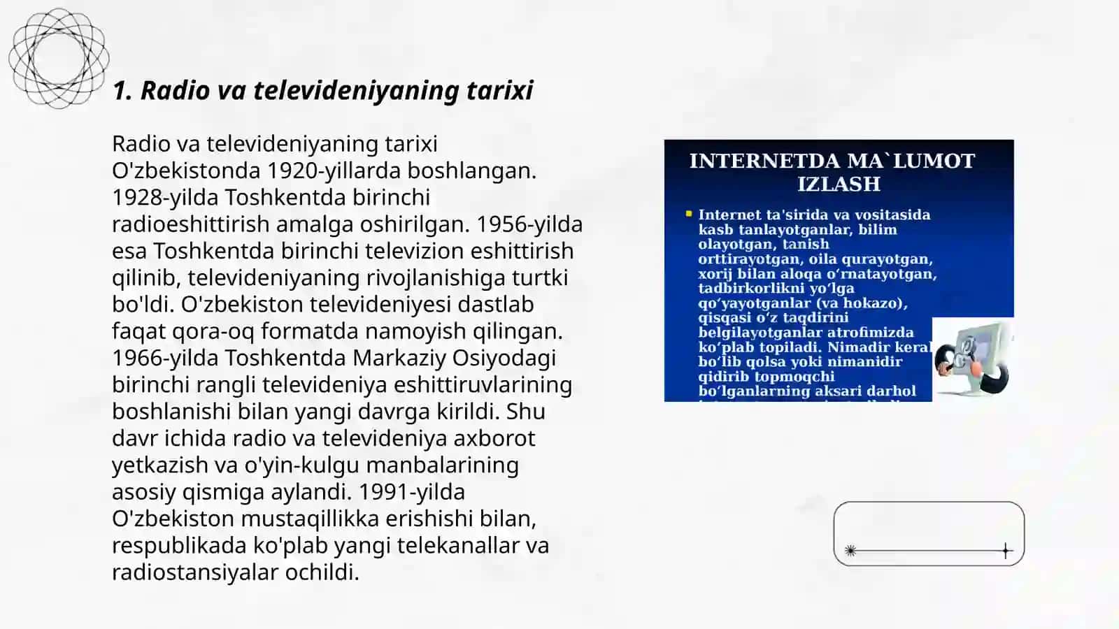 Radio va televideniya – tezkor va ommaviy axborot vositasi sifatida 3